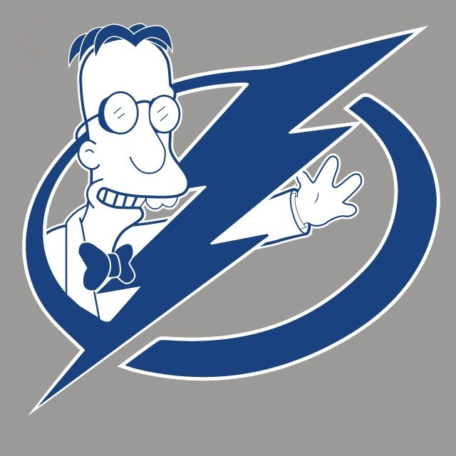 Tampa Bay Lightning Simpsons iron on heat transfer